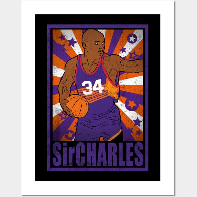 Barkley Basketball Sir Charles Phoenix 34 Legend Wall Art by TEEWEB